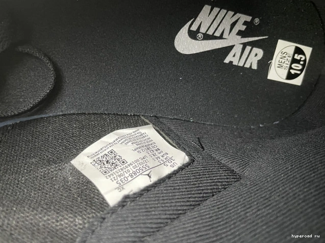 Air Smoke Jordan Grey High 1 Retro Black 555088-035 White Light 0825